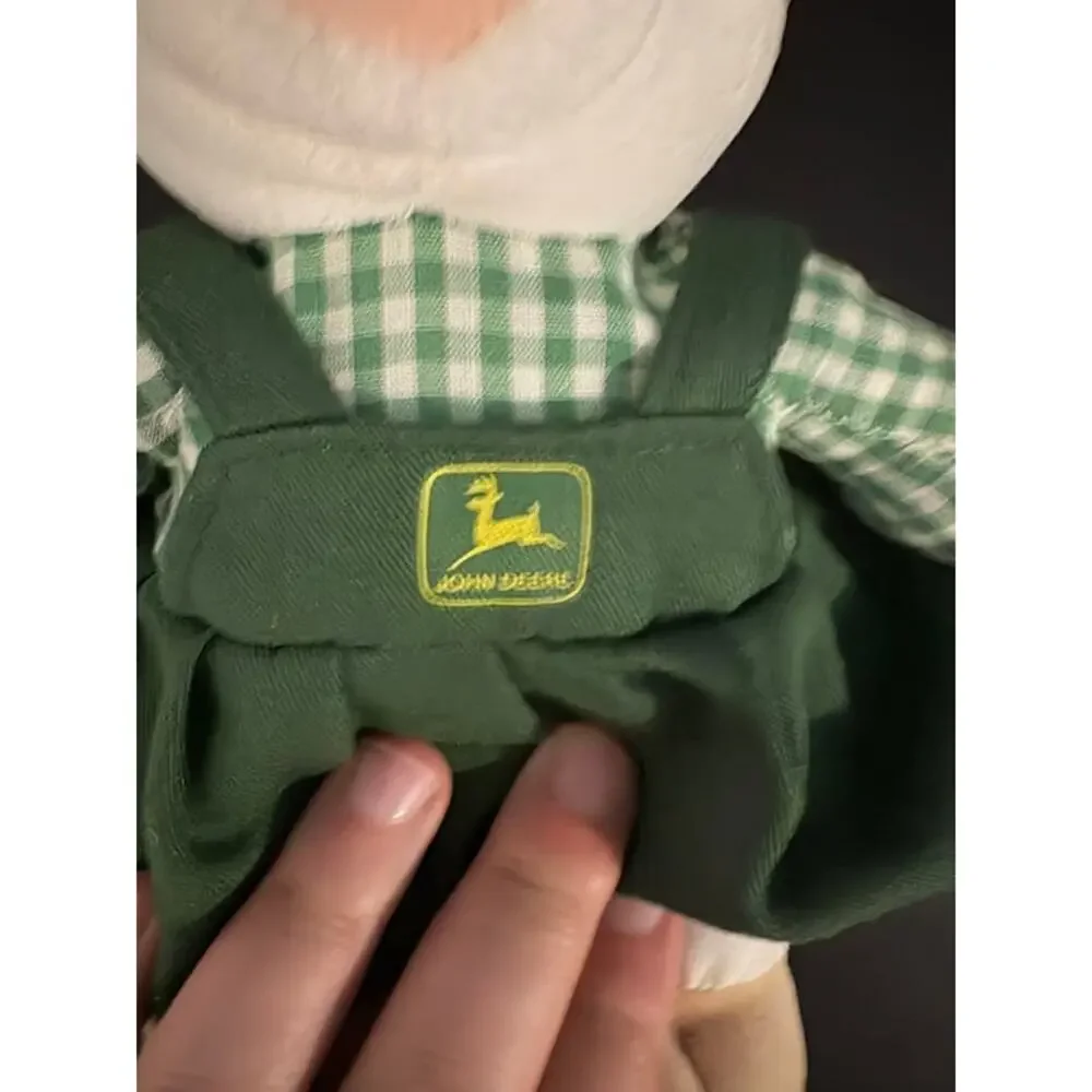 John Deere Plush Toy Cow Mary Moo Moos Farmer Stuffed 1999 Farmhouse Decor